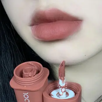4Color חמוד ליפסטיק קטיפתי מט השפתון לאורך זמן Lipgloss עמיד למים סקסי שפתון אדום, גווני שפתונים איפור קוסמטיקה קוריאנית