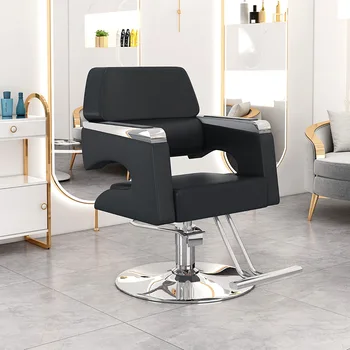 גבוה שרפרף מתכוונן הידראולי פנים הכיסא גברים המסתובב ספרות כיסאות Sillas De Barberia Profesional היופי רהיטים