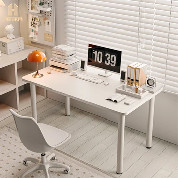 מודרני שולחן מחשב לבן המחברת שולחן העבודה הביתה משרד העבודה עומד שולחן מודרני בסגנון פשוט מעץ, שולחן מחשב