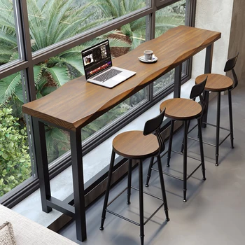 יוקרה גבוהה שולחן בר גבוה מודרני הקבלה עיצוב דלפק שולחן ארוך השיש Muebles De Cocina הרהיטים בסלון