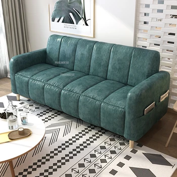 הטכנולוגיה המודרנית בד בסלון ספה פשוטה דו-מושבית ספה נורדי הביתה ריהוט פנאי כורסה מרפסת ספה עצלן הכיסא Z