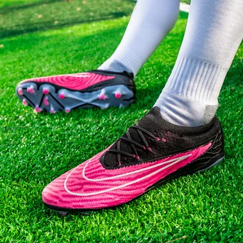 סי רונאלדו Chuteira נעלי כדורגל סוליות נעליים הסיטוניים חיצונית ללבוש עמידים משובץ נעלי כדורגל Futsal אימונים נעלי ספורט.