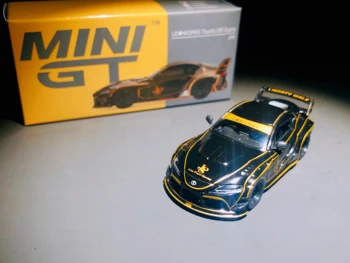 MINIGT 1/64 325 טויוטה גרם לשאלת גי. פי. אס רחב שינוי הגוף DieCast Model אוסף המכוניות מהדורה מוגבלת תחביב מכונית צעצוע