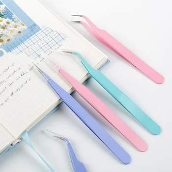 חם 6 עיצובים Kawaii חמוד Macarons יצירתית כתיבה פינצטה DIY Washi Tape מדבקות גאדג ' ט רב-כלי פינצטה ביד חשבון