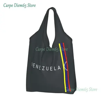 דגל ונצואלה קניות שקיות קניות Tote תיק כתף גדול קיבולת נייד Bolivarian הרפובליקה של ונצואלה תיק