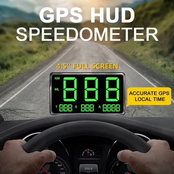 המכונית Headup תצוגת GPS מד מהירות דיגיטלי עם 4.5
