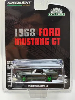 1: 64 1968 פורד מוסטנג GT Fastback היילנד ירוק Edition האוסף של דגמי מכוניות