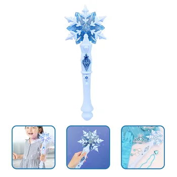 שלג שרביט צעצועים לילדים תחפושת ליל כל הקדושים נסיכה אורות Cosplay פתיתי פלסטיק להתלבש ילדה פיות בנות