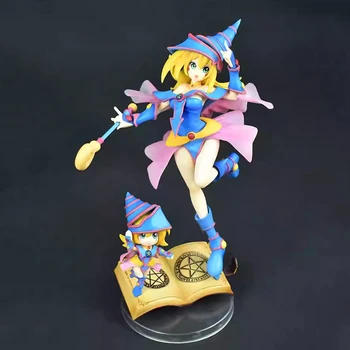 28cm קוסם אפל דמויות דו-קרב מפלצות ילדה דמויות פעולה Yu-Gi-Oh! אנימה פסלון PVC דגם אוסף צעצועים Ornamen מתנות