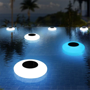 צפה אורות הבריכה עמיד למים חיצוני סולארית LED אורות המסיבה עיצוב בריכת שחייה חוף הגינה האחורית הדשא השביל.