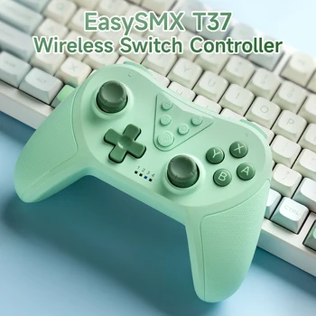 EasySMX T37 Bluetooth Gamepad מתג אלחוטי Pro Controller עבור נינטנדו מתג/בורר OLED/מתג לייט, עם גירוסקופ 6 ציר
