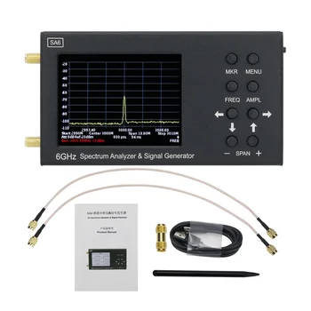 SA6 6GHz ספקטרום אנלייזר אותות גנרטור RF האות מקור Wi-Fi 2G 4G LTE CDMA GSM ביידו הרדאר חודר הקרקע
