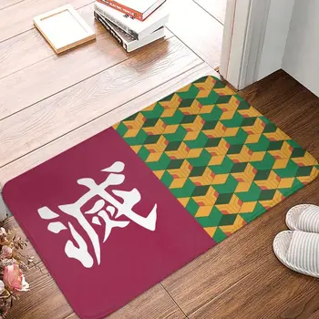 מותאם אישית שד קוטלת חיל שטיחון נגד החלקה דלת הכניסה שטיח הרצפה Kimetsu לא Yaiba אנימה מנגה השטיח בסלון, השטיח