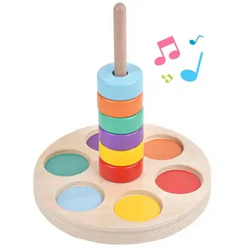 מונטסורי צעצוע עץ בלוקים צבע קוגניציה צעצוע למידה מוקדמת צעצועים חינוכיים לילדים פאזל צעצועים לילדים בנים בנות