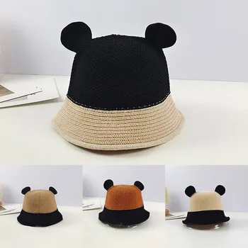 כובע נשים קיץ חדשות חמוד דייג כובע הגירסה הקוריאנית ראוותני הפנים קטן הסיר את הכובע PlainSunshade כובע החוף הכובע