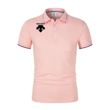 גברים חולצות הגולף 2023 הקיץ חדש באיכות גבוהה יומיומי שרוול קצר לגברים דש פולו, חולצות T העליון סלים FitT-שירט