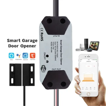 Smart WiFi ממונע עם פתיחת דלת בקר Tuya אפליקציה חכמה חיי בקרת יישום אוטומטי חשמלי דלת המוסך פותחן מרחוק