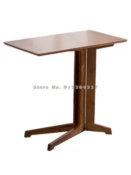 Meizhu Lijia מודרני פשוט, יצירתי בסלון ספה התיכון מעץ מלא, שולחן צד פשוטה פינת תה קטן שולחן