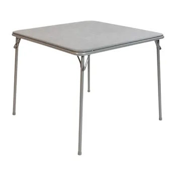 גריי מתקפל שולחן קלפים - נייד קל משקל מתקפל שולחן עם רגליים מתקפלות