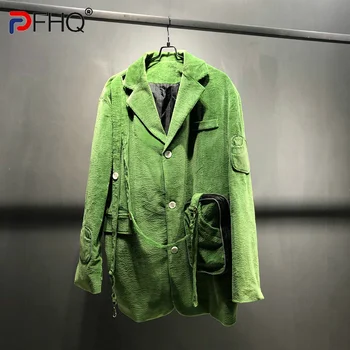PFHQ קט קורדרוי איכות גבוהה בציר גברים מעילי החליפה סתיו 2023 אופנתי חדש אלגנטי מעיל משלוח חינם בגדים המקורי