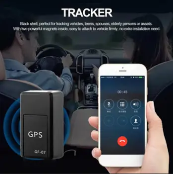 2024 מגנטי חדש GF07 מכשיר GPS Tracker GSM מיני בזמן אמת איתור מעקב GPS לרכב אופנוע שליטה מרחוק מעקב מוניטור