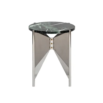 סקנדינבי מינימליסטי מודרני bowknot מזג זכוכית שולחן קפה, יצירתי מתכת בפינת השולחן בסלון