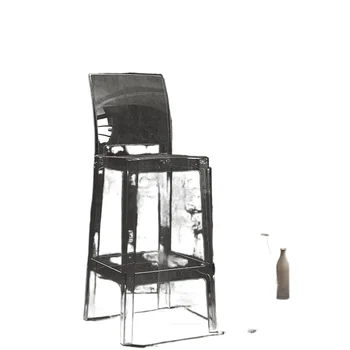 יוקרה הבר מחכה כיסא מינימליסטי תעשייתי גבוה צואה נורדי כסאות סלון איפור Cadeiras דה בג משענת הכיסא.