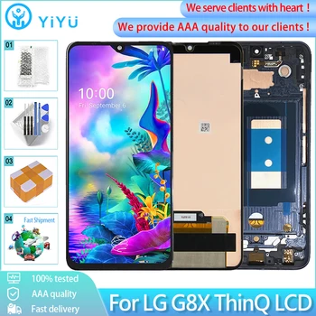 המקורי עבור LG G8X ThinQ תצוגת LCD מסך מגע 6.4