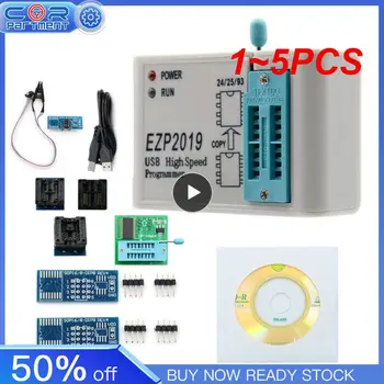 1~5PCS 2019 EZP2019+ USB במהירות גבוהה SPI מתכנת EEPROM minipro מתאם עם 15 מתאם