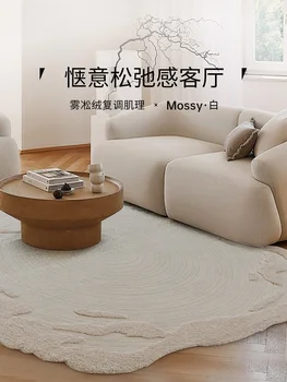 Moxi בעבודת יד הר קטיפה סדיר השטיח גבוה אווירה, high-definition וילה סלון שולחן קפה עם צבע אחיד