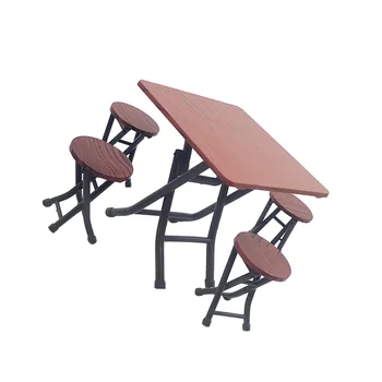 5pcs מיני בבית שולחן מתקפל כסאות מיני רהיטים דגם Mini דגם רהיטים ואביזרים