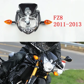 מתאים ימאהה FZ8 2011 - 2013 אופנוע הקדמי של הפנס הקדמי או בצד Fairings השמשה הקדמית הפעל אור