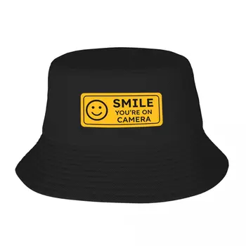 חדש Smile אתה על מצלמה דלי הכובע קשה כובע כובעים מותאמים אישית כובע איש של נשים
