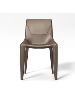 מעצב אוכף כיסא אור יוקרה פרמיה האוכל הכיסא הביתה 2022 איטלקי חדש מינימליסטי שולחן כיסא מעור