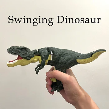 הילדים החדשים הלחץ דינוזאור צעצוע מצחיק המופעל ביד טלסקופי אביב להניף דינוזאור מתעצבן צעצועים מתנות חג המולד לילדים