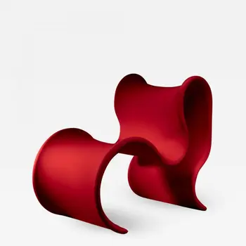 נורדי מעוקל בצורת כיסא בסלון עיצוב FRP יצירתי עצלן פנאי ספה כסא