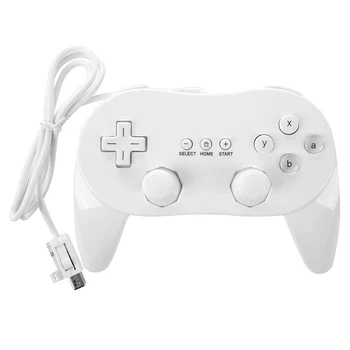 2-1 יח '8 לחצן רך קווי Gamepad עבור Nintend Wii קווית קלאסי בקר Nintends Wii Joypad שלט רחוק משחק עם ג' ויסטיק