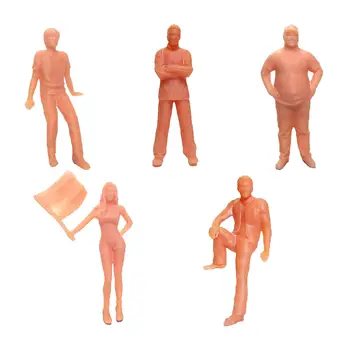 5 חתיכות 1/64 מידה אנשים דמות שרף אנשים קטנים נתוני מדגם חול שולחן מיקרו נוף מיניאטורי זירת קישוט