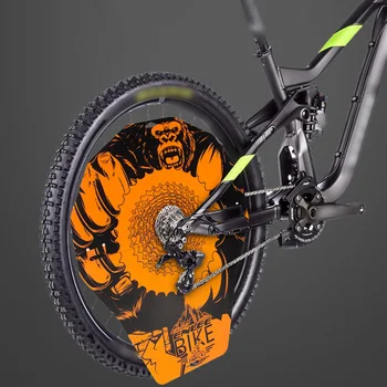 עיצוב ייחודי אופניים לשטוף כיסוי פלסטיק חומר אופניים ההר דיסק בלם כיסוי עמיד עמ כתום גלגל דיסק בלם כיסוי