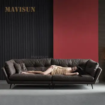 טכנולוגיית בד ספה רכה עבור דירה קטנה 'סטרפילד הסלון לטקס מושב ארוך בצורת L העות' מאנית פנאי טרקלין הספה