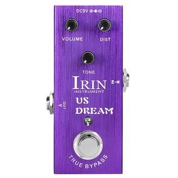IRIN 1Set גיטרה Effector גיטרה חשמלית האמריקאי עיוות Effector מוברש סגול