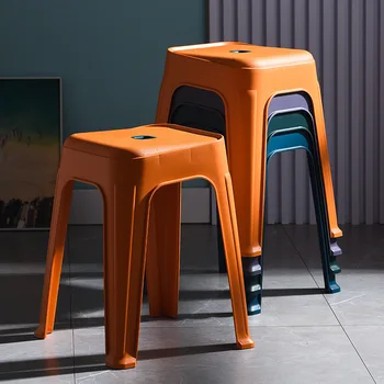B - ב. ג 02 קרן הכיסא בסלון הכיסא למבוגרים משענת משק הבית שולחן פלסטיק צואה עצלן פנאי צואה פשוטה בסגנון מעובה