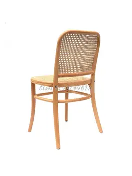 אוכל עץ מלא על הכיסא בחזרה כיסא קש בסגנון סיני הכיסא ארוגים ביד להגנת הסביבה משק הבית מרפסת שולחן קפה