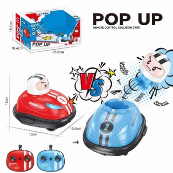 RC צעצוע 2.4 G סופר קרב פגוש המכונית Pop-up בובת ההתרסקות להקפיץ הוצאה לאור של ילדים בשלט רחוק צעצועים מתנה על הורות