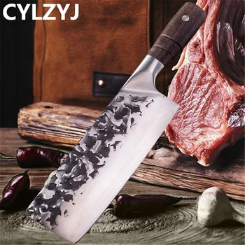 חיתוך משק הבית מזויפים סכין בישול שף סכין ירקות Nakiri קוצץ סכין מטבח עבודת יד, סכין פלדת אל-חלד כלים