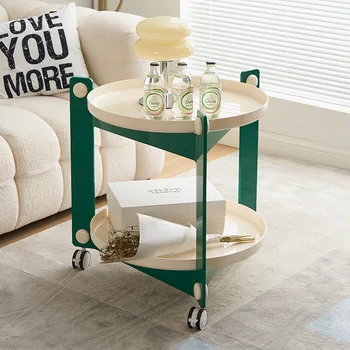 פלסטיק גלגלים שולחן קפה נורדי שולחן אוכל מודרני אסתטי מינימליסטי הביתה, חיים רהיטים Japandi ריהוט בסגנון