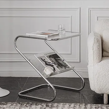 מינימליסטי יוקרה קפה שולחן הנורדית המודרנית הסלון קפה שולחן כתיבה שירות זכוכית מרכז מסה Auxiliar ריהוט הבית