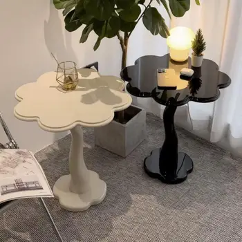 1Pc נורדי ההגירה סגנון הבית יצירתי חמוד פרח עיצוב צורה תה שולחן וינטג אישיות הסלון, חדר השינה, שולחן קטן