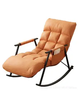 טכנולוגיית בד מרפסת כסא נדנדה כורסה למבוגרים בבית פנאי מתקפל כסא נדנדה עצלן ספה אחת בסלון
