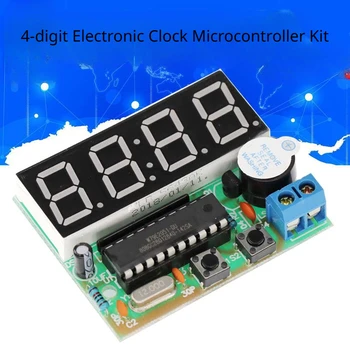 4 ספרות אלקטרונית דיגיטלית שעון מיקרו שעון דיגיטלי 4 ספרות שעון דיגיטלי DIY אלקטרוניים ייצור ערכת חלקים רופפים